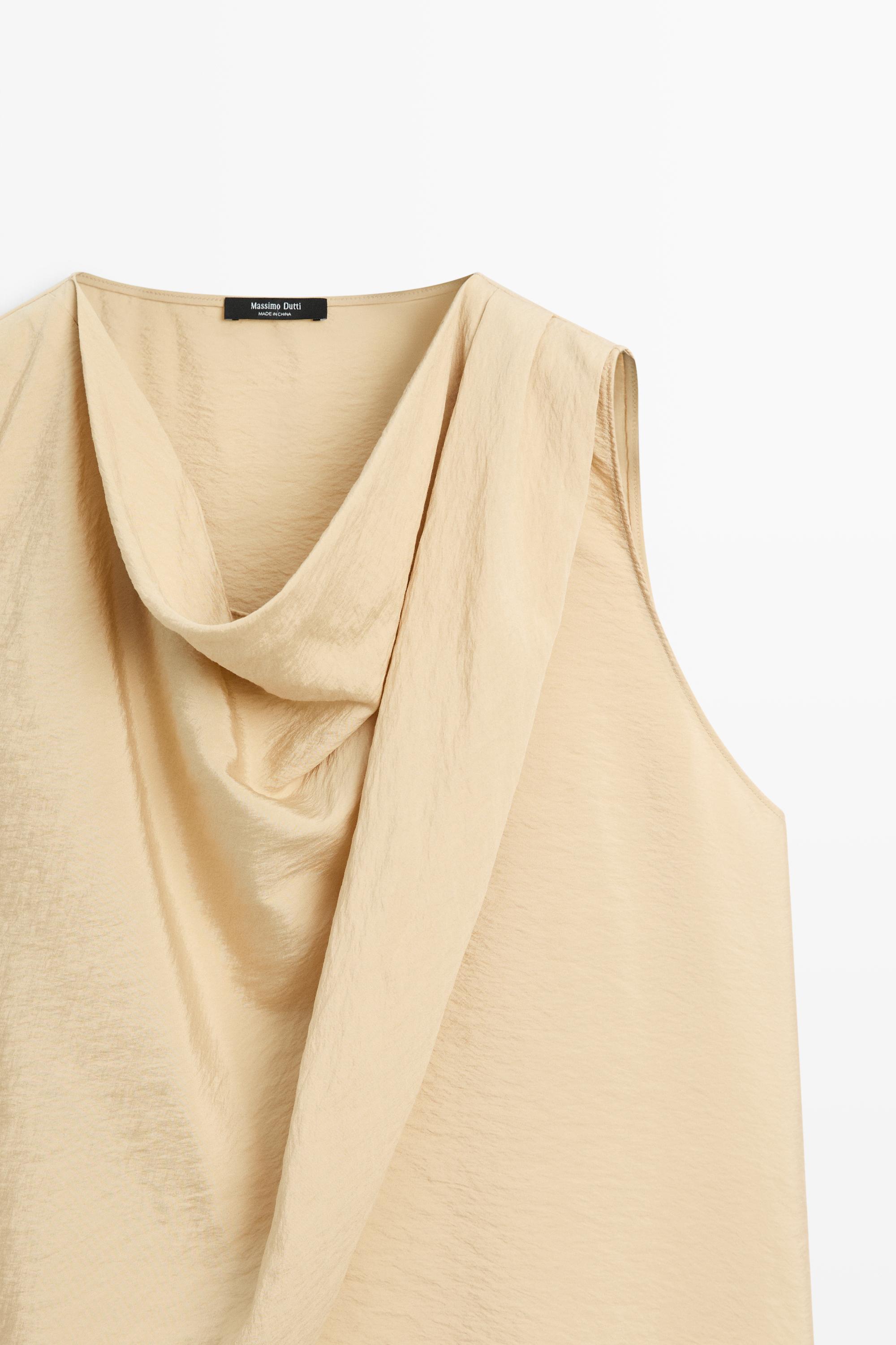 Top fluide détail drapé